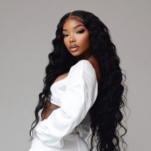 Brazilian Remy 100% Virgin human hair bundles Natural color loose wave 14” -22”